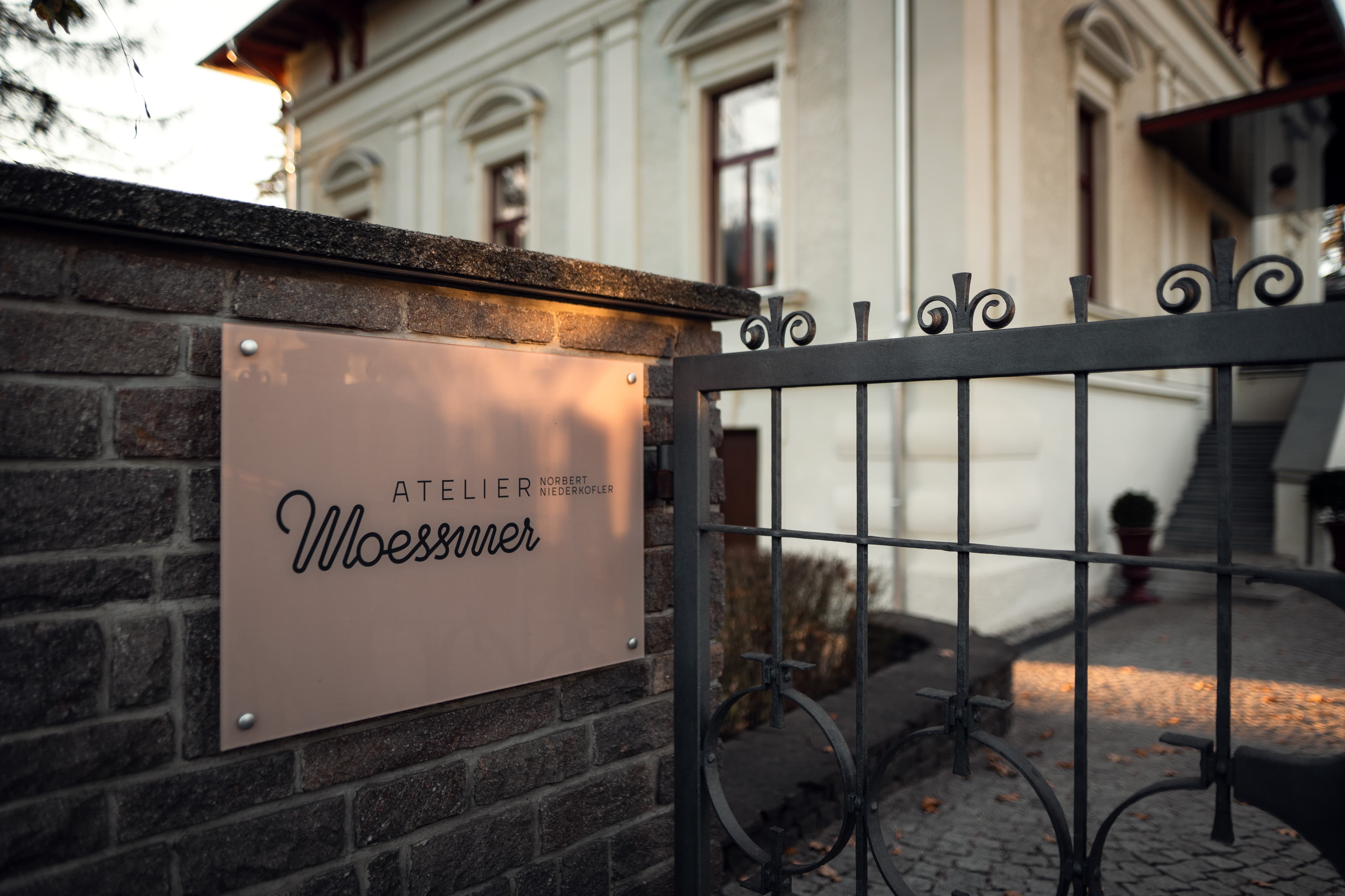 The 1894 Moessmer manor in Brunico, autumn light.